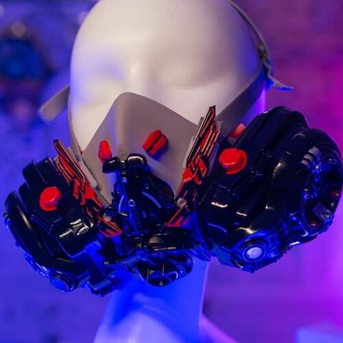 Custom Masks Cyber Punk Gothic Spikes Halloween Party Accessories Anime Costume Party Gift Toy
