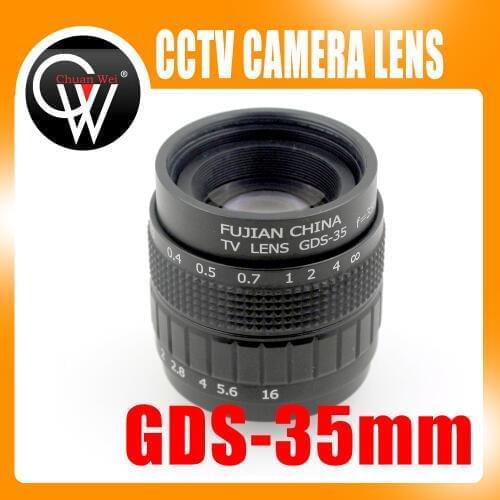 Professional 35mm f/1.7 CCTV Lens C Mount CCTV Lens features alloy casing with quality lens