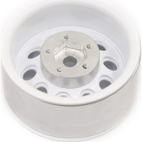 Q9QB RC Crawler Car Wheels Parts Upgrade Beadlock Wheel Rims Counterweight Durable Accessories for trx-4 Metal Wheel Hub