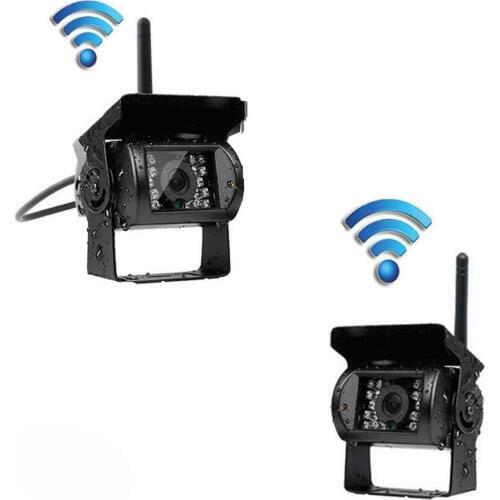 Wireless Truck Parking Assistance 7"LCD Car Monitor +2IR NIGHT VISION, Rear Cam for Truck/Trailer/ Caravan safe Monitor parking