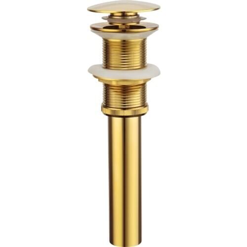 Gold color drainer for bathroom sink