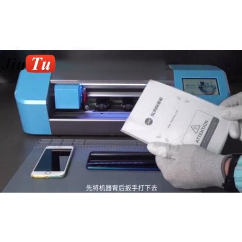 SS-890C Auto Film Mobile Phone Tablet Front Glass Back Cover Protect Film Cut Tool Protective Tape Sunshine Cutting Machine