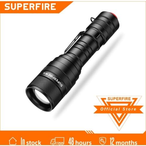 Supfire F5 10W CREE XML2 LED Glare flashlight Rechargeable Zoom Bicycle Searchlight Climbing Camping Military Portable Torch