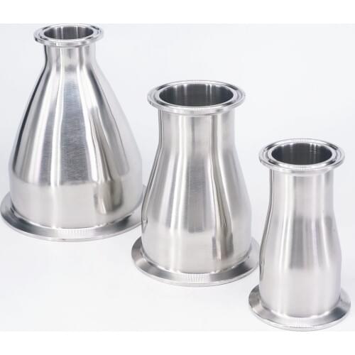 Tri Clamp 1.5"2" 2.5" 3" 3.5" 4" Tube O/D 45/51/57/63/76/89/102/108/114mm Reducer 304 Stainless Steel Sanitary Fitting Brew