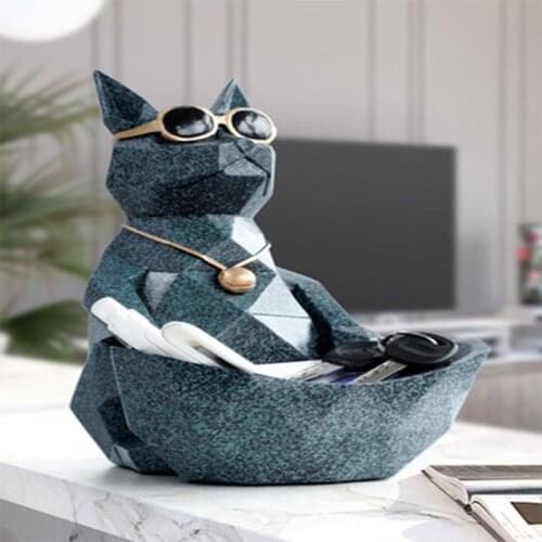 Creative Light Luxury Storage Tray Ornaments Enter the Door to Put the Key Storage Tray Shelf Desktop