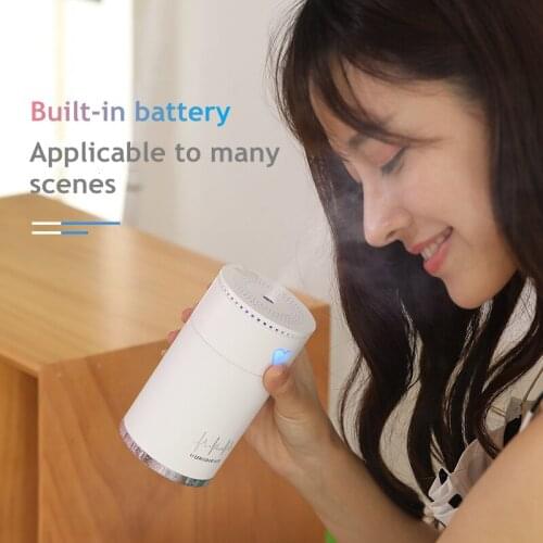 USB Wireless Air Humidifier Ultrasonic Cool Mist Aromatherapy Essential Oil Diffuser with LED Lamp Mini Portable Humidificador