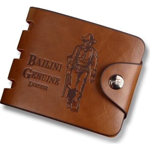 Vintage Men Wallets Cowboy Style Short Leather Wallets Hasp Hollow Out Small Wallet Men Clutch Purse Card Holder Coin Pocket