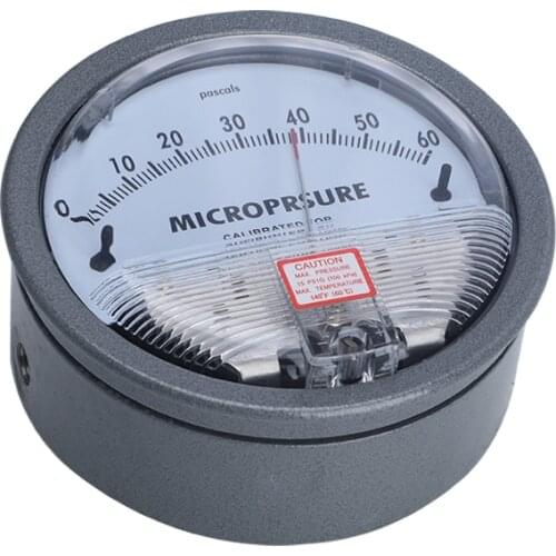 High Precision Micro Differential Pressure Gauge Vertical Type Air Differential vacuum Manometer Micro Measuring