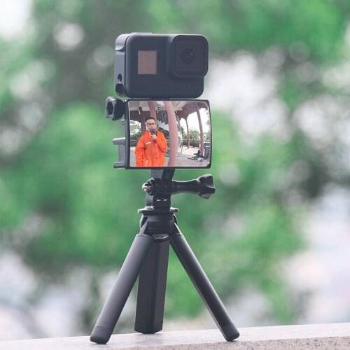 Selfie Vlog Mirror for GoPro Hero 8 Vlogging Flip Screen Mount for Gopro 7 6 5 Yi Mijia SJCAM Accessories