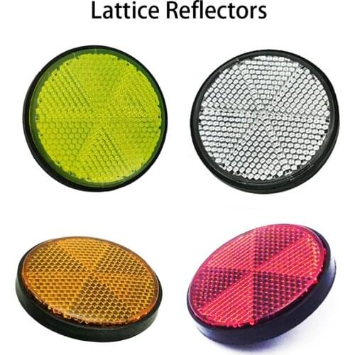 1 Pair Red Reflectors Truck Plastic Reflectors Motorcycle ATV Dirt Bike Car Reflector Safety Warning Fork Reflectors