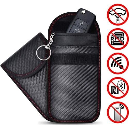 1Pc Car key Bag Cars Signal Blocker For BMW Bags Signal Blocking Bag Shielding Pouch Wallet Case For Privacy Protection New