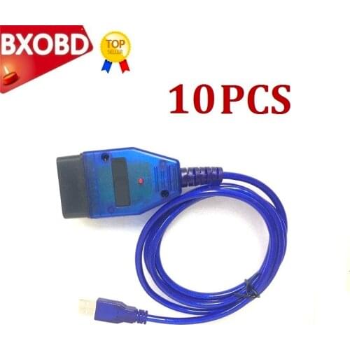 10PCS/LOT CH340 Chip VAG KKL 409 Diagnostic Interface Cable VAG COM 409 VAG Scanner Vag-Com 409Com VAG 409.1 KKL Vag Tool