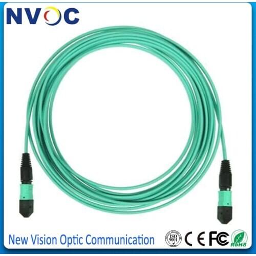 24core,45M,50/125,OM3 MPO Female to MPO(F) Female Fiber Optic Patch Cord,B Type,3.0mm Mini LSZH Round Trunk Cable,Standard Loss