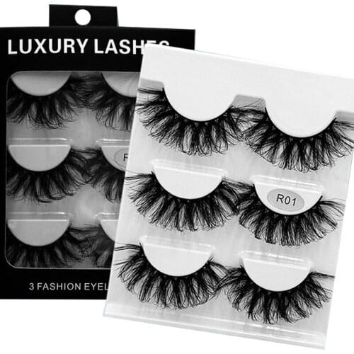 3D Mink False Eyelashes Hand Made Faux Mink False Lashes Dramatic Volume Natural Long EyeLashes Lashes Extension Eye Makeup
