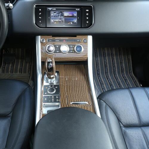 Sands Wood Grain For Landrover Range Rover Sport RR Sport 2014-2017 ABS Plastic Center Console Panel Cover Trim Parts
