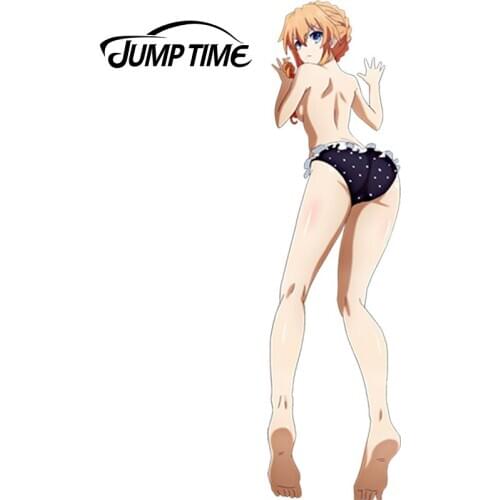 JumpTime 13cm x 3.5cm Car Stickers Date a Live Anime Girl Yamai Kaguya Vinyl Car Decal Window Wiper Tailgate Car Styling