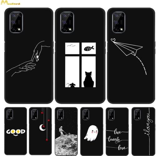 For Realme Narzo 30 Pro 5G Phone Case Soft Silicone Cover For OPPO Realme Narzo 30 5G Case Coque Realme Narzo30 Cover Black TPU
