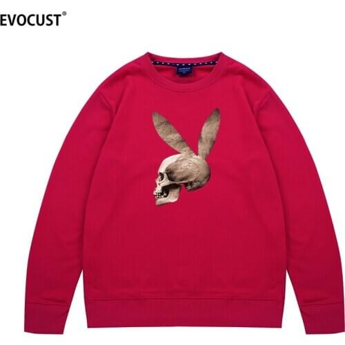 Skull Playboi Carti Hip Hop guys rap Vintage Harajuku Graphic Funny Rapper Sweatshirts Hoodies men women unisex Combed Cotton