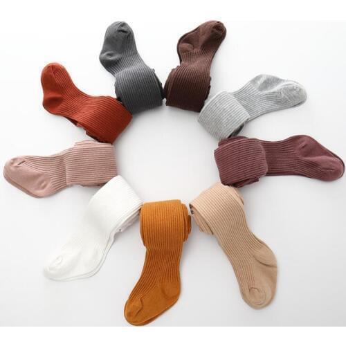 Baby pantyhose baby girls vertical stripe leggings Kids knitting leggings girls dance stockings 12 p/l
