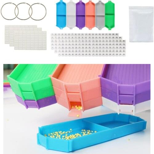 115x 5D Diamond Painting Tools DIY Tray Art Stickers Decal Organizer Bag Binding Rings Beginner Earrings Beads Necklace Supplies