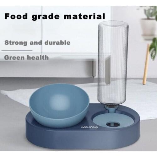 Cat Bowl Drinker Automatic Water Dog Food Feeder Drinker Pet Degrees Tilted Safeguard Neck Waterer Feeder Supplies Bowl For Cats