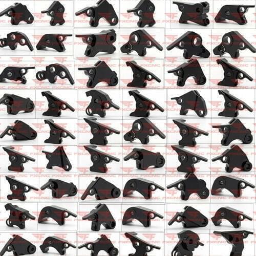 For Honda Kawasaki Yamaha Aluminum CNC Motorcycle Clutch Lever Left Side Head Adapter Mount Bracket Motorbike Accessories