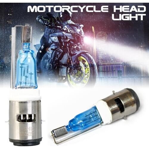 Motorcycle Headlight Bulb E-bike White Xenon Gas HID High Beam Moped Double Contactors Hyper 12V 35w Bike Headlight Lightings