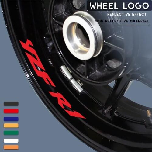 Motorcycle wheel stickers decorative decals reflective waterproof trend frame decals for YAMAHA YZF R1