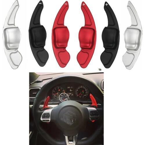New Car Steering wheel shift paddle Shifter Extension Accesories Fit For VW Tiguan Golf 6 MK5 MK6 Jetta GTI R20 R36 CC Scirocco