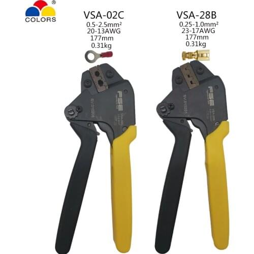 VSA-02C/28B Crimping Pliers For Insulated Terminal/Non-insulated Tabs Clamp Labor-saving Quality Hand Tools