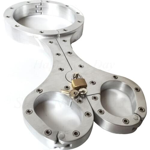 New aluminium alloy neck collar handcuffs wrist cuffs BDSM bondage restraints sex toys for couples erotic dog slaves adult games