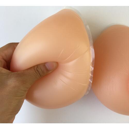 500g small A cup fake boobs realistic soft silicon breast form for man transgender crossdressing