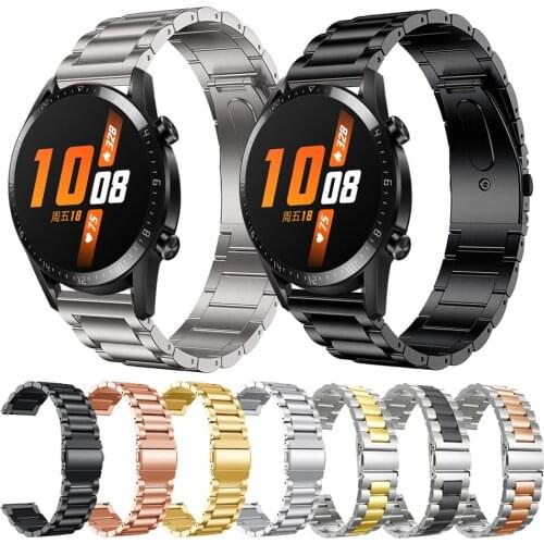 Stainless Steel Strap Replacement Band For Huawei Watch GT 2 42mm 46mm Strap for Huawei Watch GT2 Pro GT 2e Bracelet Watchbands