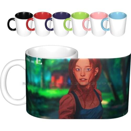 Anne Series Ceramic Mugs Coffee Cups Milk Tea Mug Redhead Anne With An E Anne Girls Netflix Tv Series Wars Digital Ar Digital
