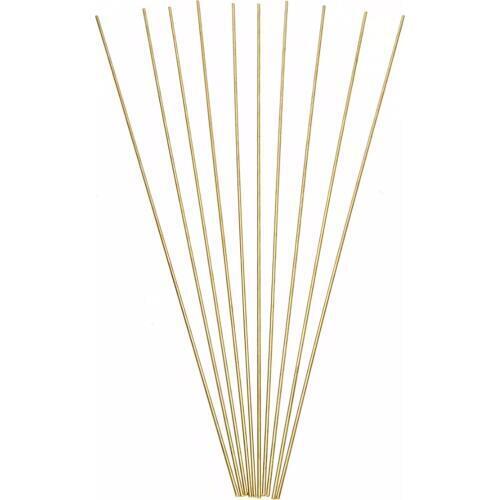10pcs/lot New 1.6 x 250mm Welder Brass Rods Bar Solid Round Rods Wires Sticks for Repair Welding Brazing Soldering