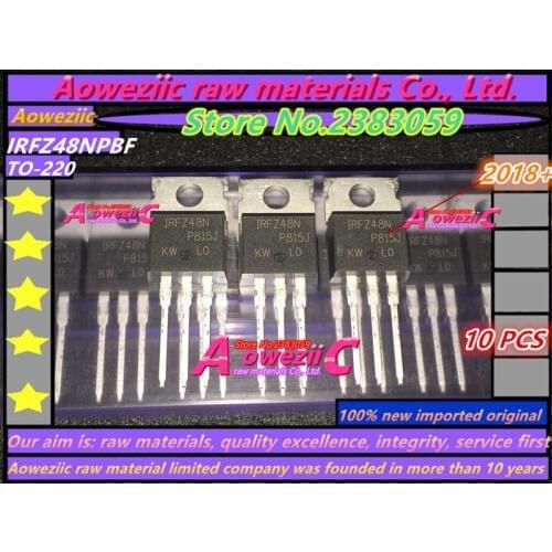 Aoweziic 2018+ 100% new imported original IRFZ48NPBF IRFZ48N TO-220 field effect transistor N ditch MOS tube 64A 55V