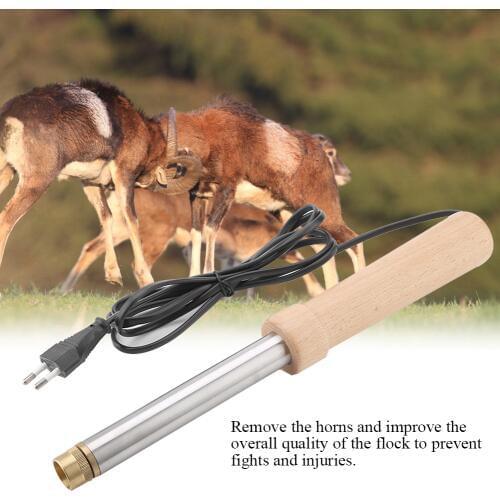 Fast Heating Cattle Head Dehorner Airgun Type Calf Chamfer Electric Iron Ceramic Bloodless Angle Devices For Lamb Calf EU Plug