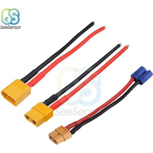 XT60 XT-60 Battery Male Female Connector Plug with Silicon 14 AWG Wire For RC Lipo Battery