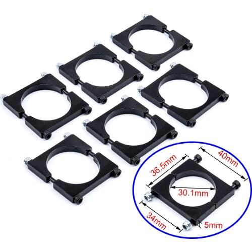 Aluminum Alloy Pipe Clamp Clip Tube Clamp Connector for 30mm Carbon Fiber Tube Pipe RC Plant UAV Quadcopter Frame