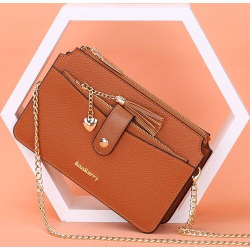 Ladies, messenger bag, fashion, chain bag, magnetic buckle, shoulder bag, large capacity, mobile phone bag. New 2021