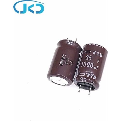 10pcs 1000uF 35V NCC KZM Series 12.5*20mm Low ESR Long Life 35V1000uF Aluminum Electrolytic Capacitor NIPPON CHEMI CON