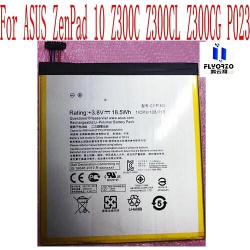 100% Brand New High Quality 4750mAh C11P1502 Battery For ASUS ZenPad 10 Z300C Z300CL Z300CG P023 Mobile Phone