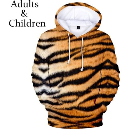 2020 Popular Hoodie Mens Womens 3D Animal Texture Childrens Sweatshirt Comfortable Casual Boys Girls Autumn Pullover tops