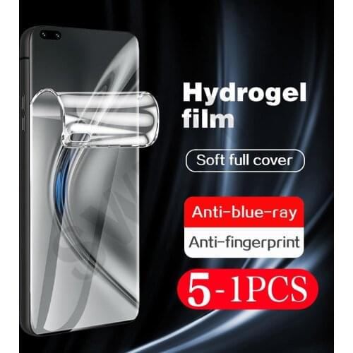 5-1Pcs soft full cover Not Glass for Honor 50 SE pro phone screen protector hydrogel film Anti Blue Light