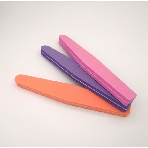 50pcs/lot Nail Files Buffer Double Side Diamond Emery Boards Washable Manicure nail Tools Sanding Buffering block