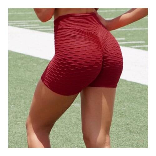 Appok Women Fitness Shorts Casual High Elastic Waist Push Up Polyester Shorts Solid Skinny Summer Workout Shorts Femme