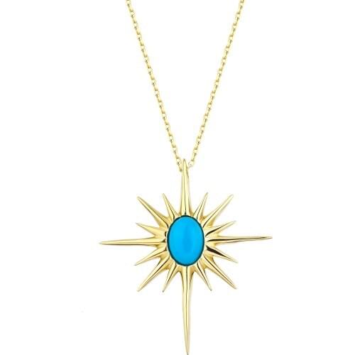 Turquoise Sun Necklace W4N28167