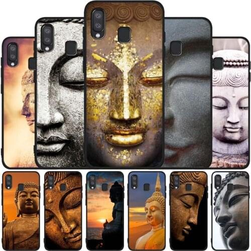 Retro Gautama Buddha black soft phone Case For Samsung A10 20 30 40 50 30S 50S 60 70 M10 M30S M40 A31 51 71 A20E A10E A21S