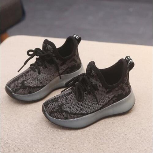 Kids Sneakers For Boys Girls New Autumn Sport Shoes Soft Bottom Child Running Shoes Baby White Casual Flat Kids Mesh Shoes