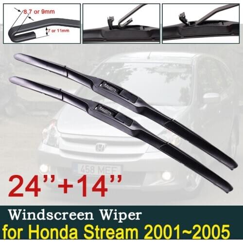 For Honda Stream 2001 2002 2003 2004 2005 Car Wiper Blade Front Windscreen Wipers Car Accessories RN1 RN2 RN3 RN4 RN5